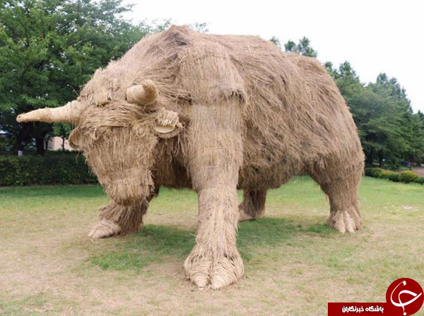 مجسمه&zwnj;های کاهی غول پیکر در فستیوال هنری ژاپن