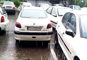 بارش رحمت الهی در بندرانزلی + فیلم