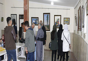 افتتاح نمایشگاه طراحی و نقاشی در مهاباد