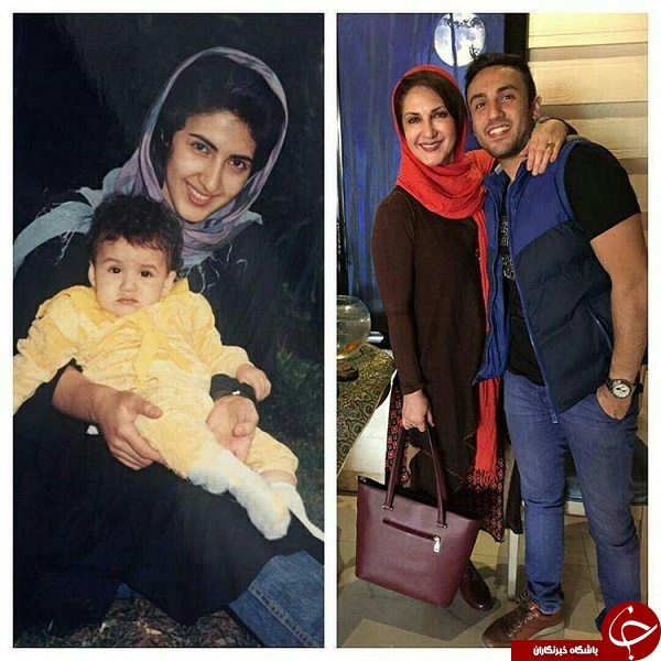 عکسی جالب از فاطمه گودرزی و پسرش در گذر زمان