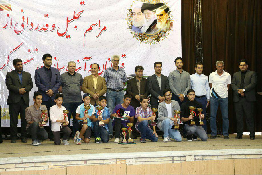تجلیل از قهرمانان و آینده سازان تنیس استان کرمان + تصاویر