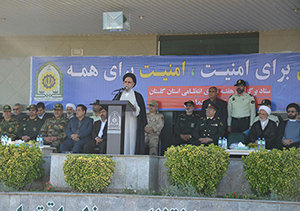 صبحگاه مشترک انتظامی در گلستان