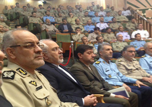 ظریف در دانشگاه فرماندهی و ستاد ارتش سخنرانی کرد