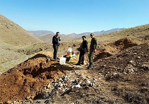 دستگیری 4 حفار غیرمجاز در روستای تولیر شهرستان گرمی