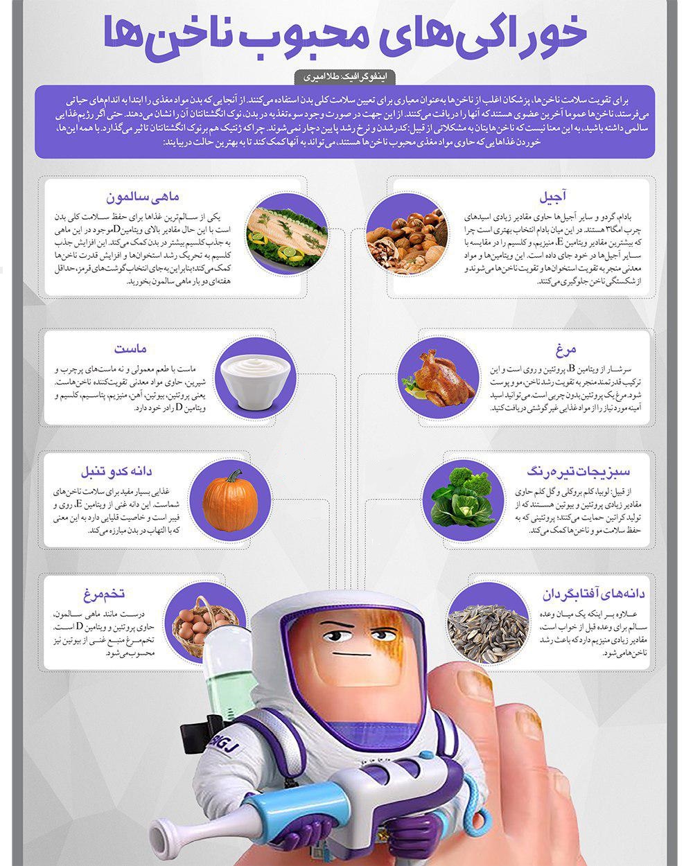 ترفندهای خانگی برای تقویت و زیبایی ناخن ها + اینفوگرافی