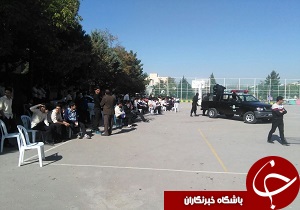 قرائت پیام مهر در مدرسه شاهد قائم قزوین