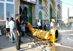داروخانه ای در بافق طعمه حریق شد