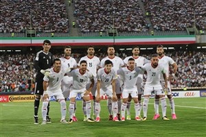 گرم کردن بازیکنان روسیه و ایران پیش از شروع بازی + فیلم