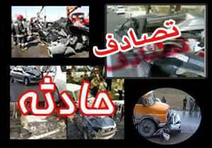 ۵ مصدوم بر اثر انحراف یک دستگاه اتوبوس