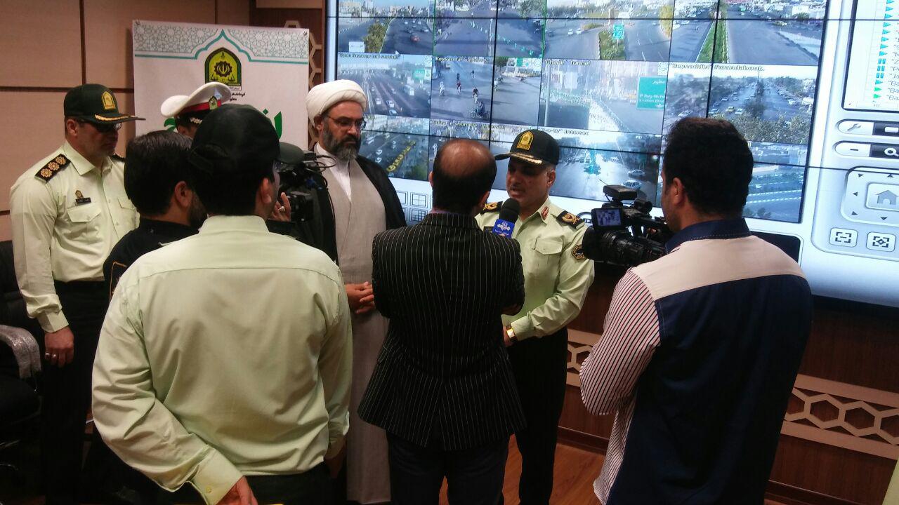 سالن مانیتورینگ پلیس راهور قم افتتاح شد