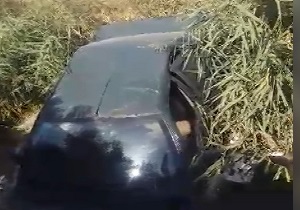 سقوط تلخ خودرو به روخانه + فیلم