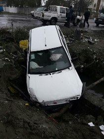 یک مصدوم در اثر برخورد پراید با پژو
