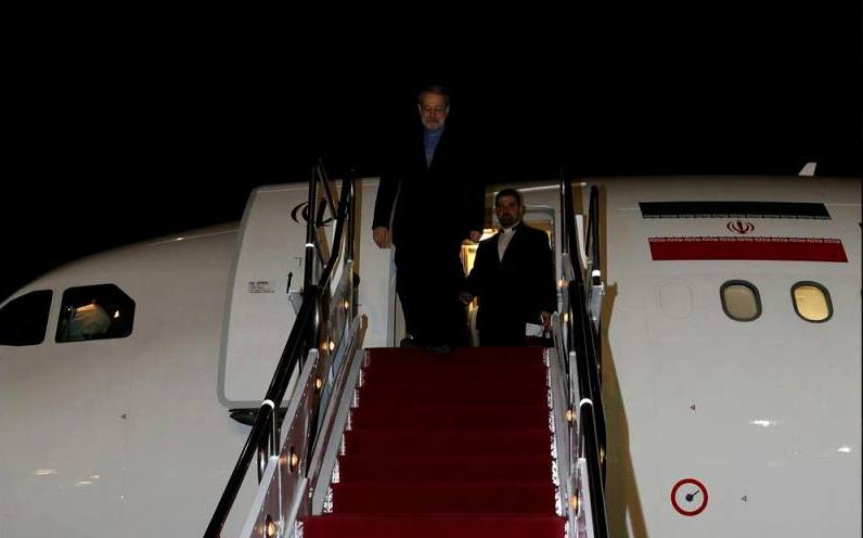 علی لاریجانی وارد سن پترزبورگ شد