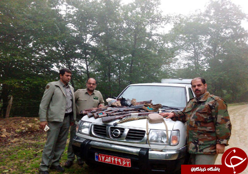 کشف ۳۱ اسلحه شکاری از شکارچیان متخلف در مازندران