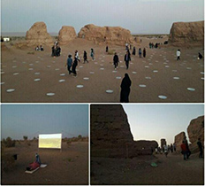 نخستین لند آرت در شهر شهر زیرزمینی رونمایی شد