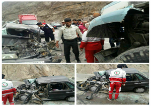 تصادف رانندگی در جاده آمل با چهار مصدوم