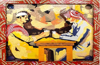 سبک جالبِ زن عربستانی در نقاشی+تصاویر