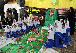 مراسم شکرگزاری آغاز فراگیری قرآن برای دانش آموزان در بافق