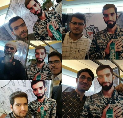 سلفی دانشجویان جدیدالورود با شهید حججی + تصویر