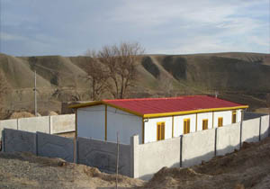 بهره مندی روستای کوهبرد کهگیلویه از مدرسه پیش ساخته