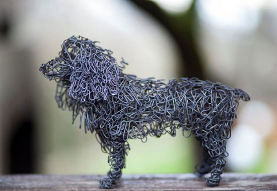 مجسمه سیمی حیوانات با مفتول&zwnj;های بی مصرف+تصاویر