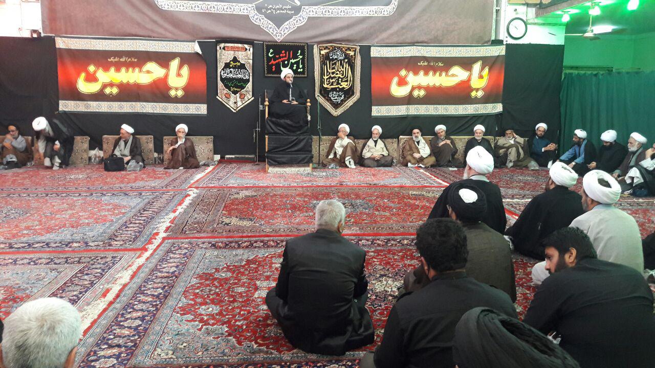 مراسم عزاداری شهادت امام زین العابدین با حضور مراجع عظام+تصاویر