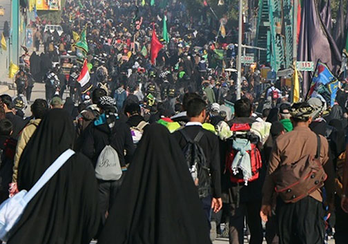 خدمات دهی ۱۱ موکب گلستان در مراسم اربعین