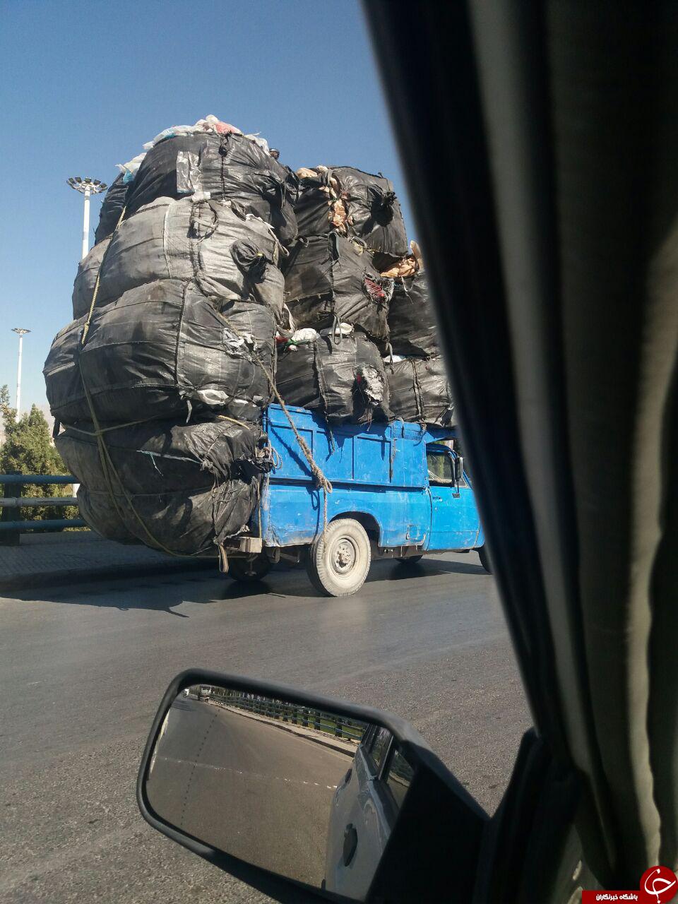 بار غول&zwnj;آسا بر روی نیسان! + تصاویر