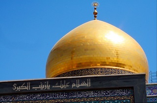 مجری معروف تلویزیون در حرم حضرت زینب (س) +عکس