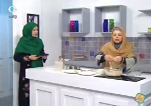 شکستن ناگهانی ظرف غذا حین آشپزی در برنامه زنده + فیلم