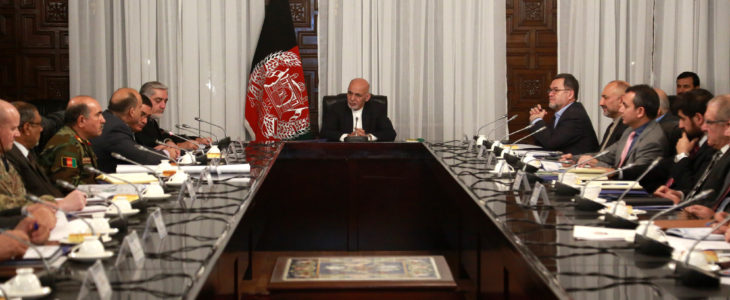 نشست اشرف غنی با فرماندهان قوای مسلح