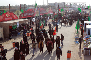 برپایی ۱۱ موکب از آران و بیدگل در مسیر نجف - کربلا