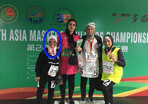 کسب ۲ مدال مسابقات دو و میدانی سالمندان توسط بانوی ۸۱ ساله