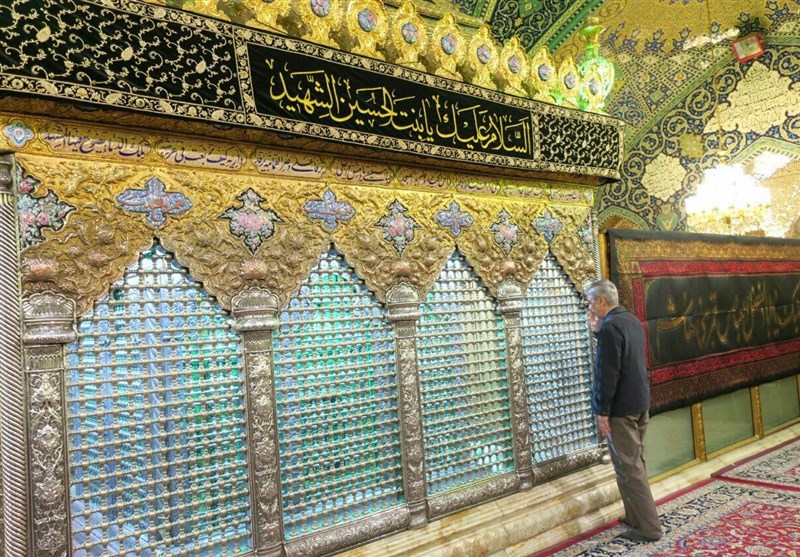 حضور سرلشگر باقری در حرم حضرت رقیه (س)+ تصاویر