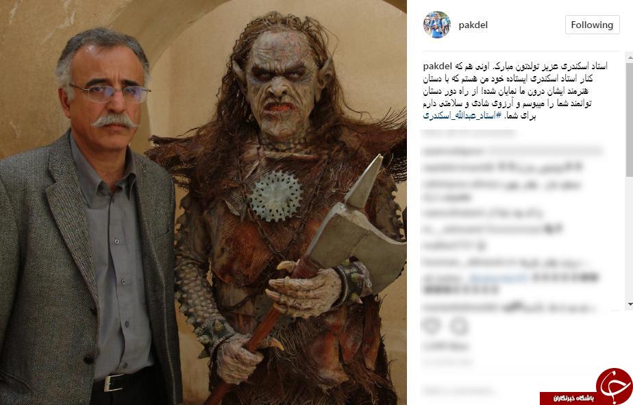 چهره عجیب و ترسناک بازیگر مختارنامه+عکس چهره عجیب و ترسناک بازیگر مختارنامه+عکس