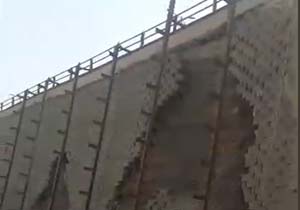 وضعیت نامناسب پل در جاده اهواز - ماهشهر + فیلم