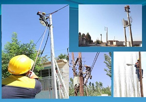 اجرای هشت هزار متر شبکه توزیع برق در بخش بسطام