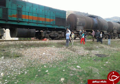 تلف شدن یک راس گاو در برخورد با قطار در زیراب