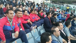 سکو نشینی بازیکنان نساجی در بازی مقابل استقلال