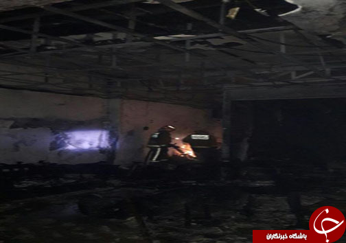 فروشگاه مبل ساری در آتش سوخت