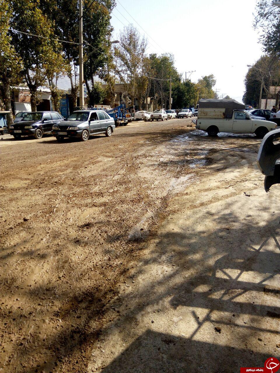 وضعیت نامناسب معابر شهر لردگان + تصاویر