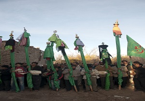 برگزاری مراسم علم گردانی در خراسان جنوبی