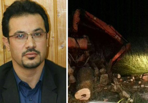 توقیف یکدستگاه خاور حامل چوب قاچاق در خشکه داران عباس آباد