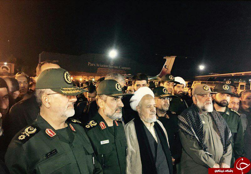 نخستین تصاویر از ورود پیکر مطهر شهید حججی