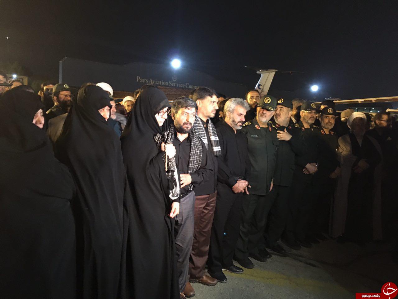 نخستین تصاویر از ورود پیکر مطهر شهید حججی