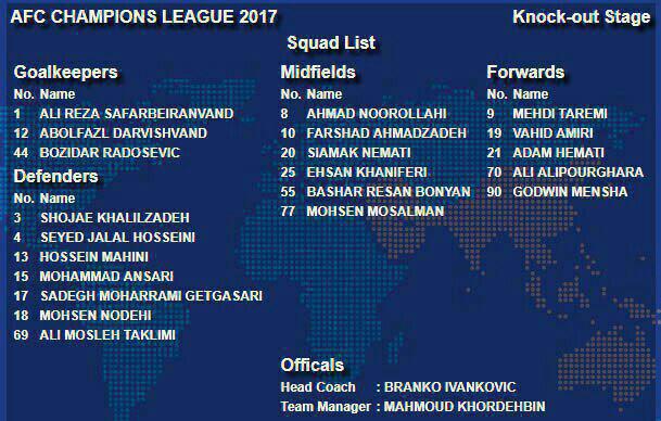 لیست بازیکنان پرسپولیس برای دیدار با الهلال عربستان اعلام شد
