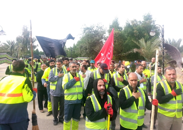جارو به دستان پایتخت، راهی کربلا شدند جارو به دستان پایتخت، راهی کربلا شدند
