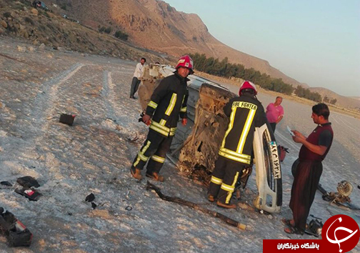 یک کشته در واژگونی خودرو سواری پژو