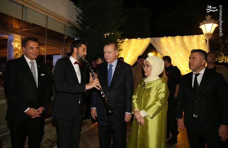 اردوغان در مراسم عروسی یک فوتبالیست+تصاویر