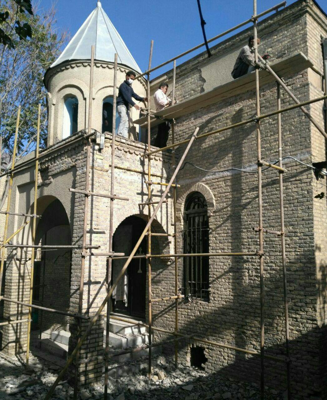 آغاز مرمت و ساماندهی کلیسای مریم مقدس "ده دی"